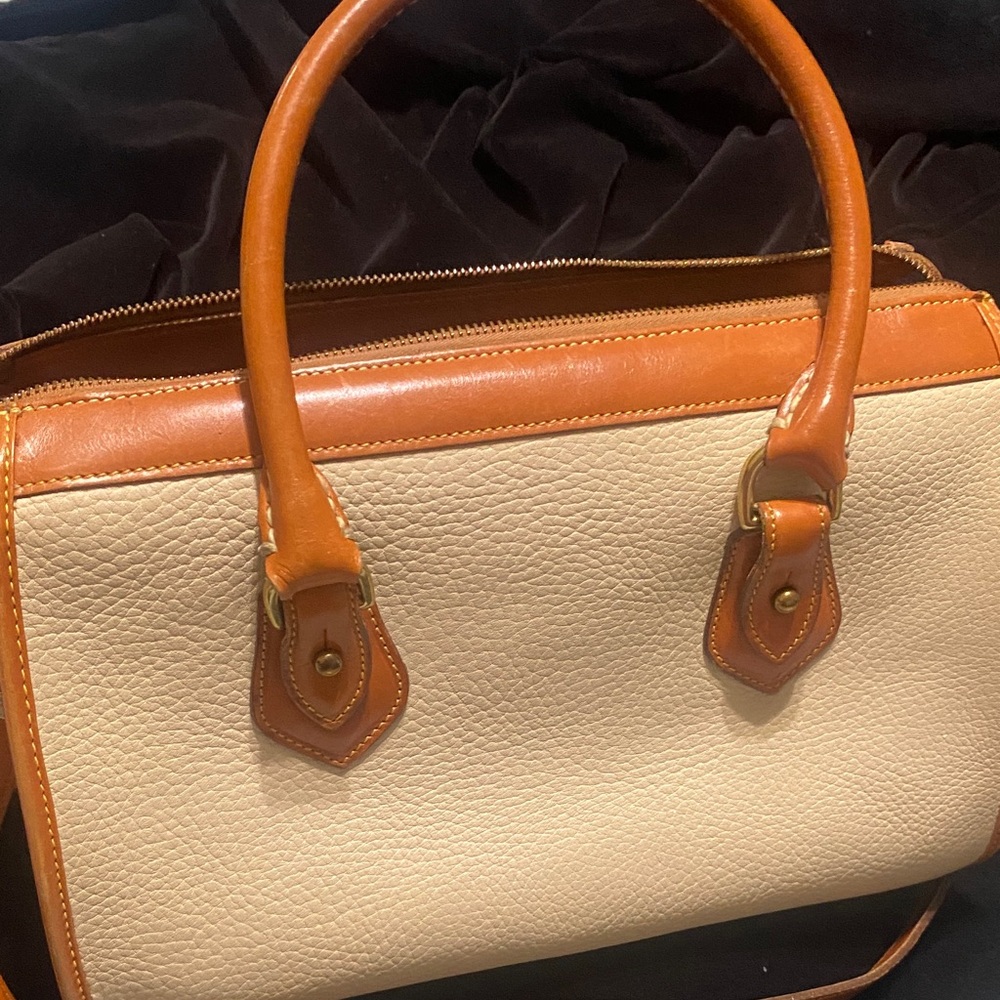 Dooney & Bourke Tan and Cream Satchel - Picture 6 of 7